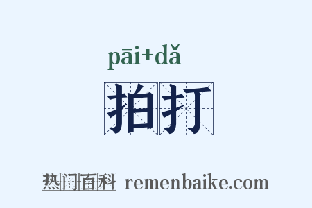 拍打是什么意思的图片